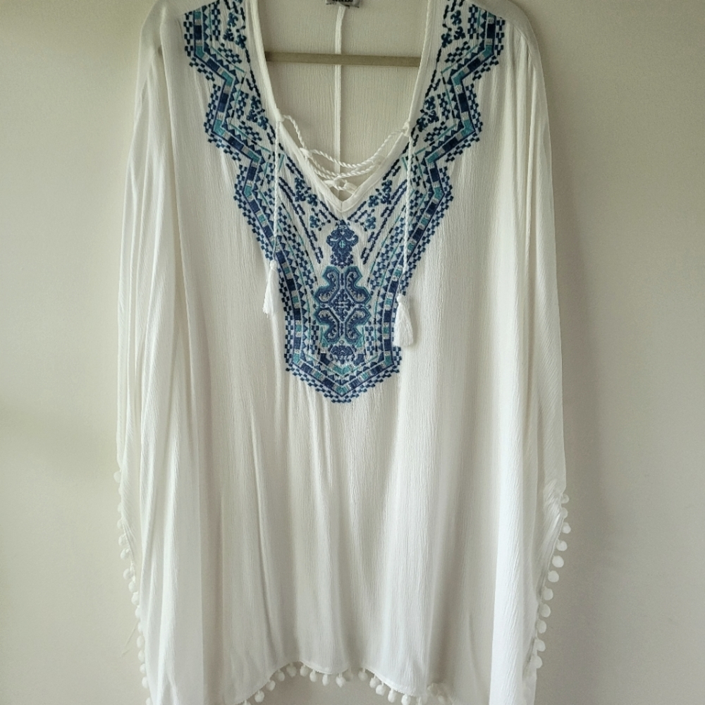 Poncho tunic, sz 20